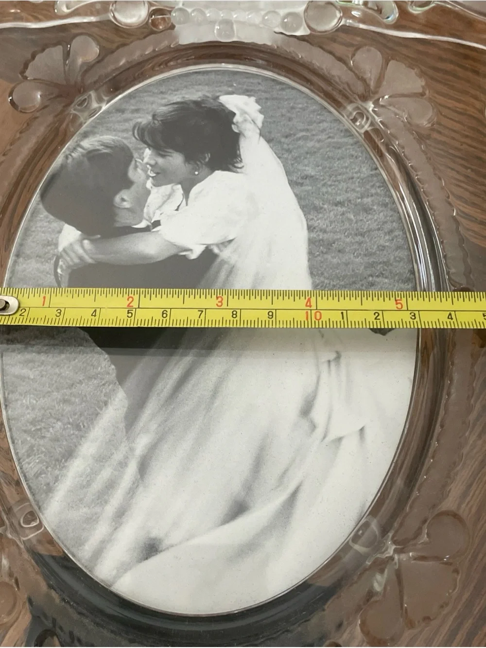 Mikasa “Princess” 5x7 Crystal Wedding Picture Frame Clear & Frosted. Germany NWT